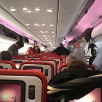 Photo taken at Virgin Atlantic Flight 011 by Magnus S. on 1/30/2013
