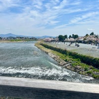 Photo taken at Togetsu-kyo Bridge by heresy666 on 4/7/2024