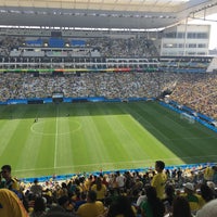 Photo taken at Rio 2016 Olympics - Mixed Zone for Football @ Arena Corinthians by Roger A. on 8/19/2016