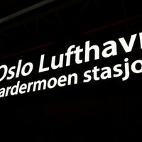 Photo taken at Gardermoen Railway Station by Kjetil Otter O. on 8/30/2016