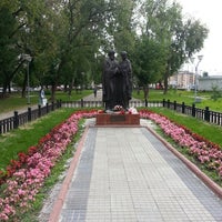 Photo taken at Памятник Петру и Февронии by Masha A. on 8/28/2014