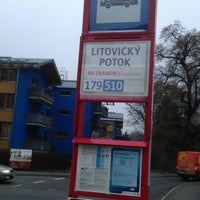 Photo taken at Litovický potok (bus) by Přema Č. on 12/20/2012