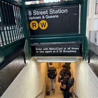 Photo taken at MTA Subway - 8th St/NYU (R/W) by Joshua on 4/9/2024