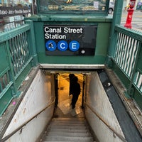 Photo taken at MTA Subway - Canal St (A/C/E) by Joshua on 12/17/2023
