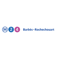 Photo taken at Métro Barbès — Rochechouart [2,4] by RATP on 7/15/2013