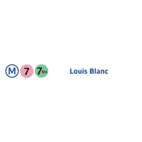 Photo taken at Métro Louis Blanc [7,7bis] by RATP on 7/19/2013