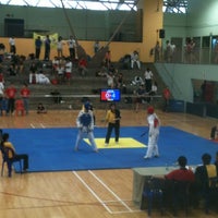 Photo taken at Yishun Sports Hall by Fangting K. on 9/30/2012