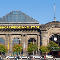Bahnhof Dresden Neustadt Train Station In Neustadt