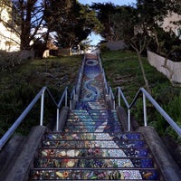 Photo taken at Golden Gate Heights Mosaic Stairway by TJ G. on 1/12/2017