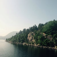 Photo taken at Lysefjord by Julia on 7/4/2015