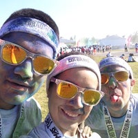 Photo taken at Carrera The Color Run by Sue C. on 12/7/2014
