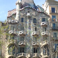 Photo taken at Casa Batlló by Matteo G. on 4/16/2013