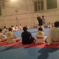 Photo taken at Bushido Martial Arts Club - Dojo 2 by Aysel D. on 11/19/2014