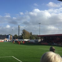 Photo taken at The War Memorial Sports Ground (Carshalton Athletic FC) by Andy H. on 10/21/2017