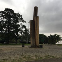Photo taken at Jardim das Esculturas by Alexandre I. on 12/8/2017