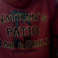 Photo taken at Nathan&amp;#39;s Patio Bar and Grille by Ryan R. on 11/1/2012