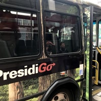 Photo taken at PresidiGo Shuttle - BART Stop by Sean R. on 4/5/2018