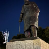 Photo taken at Winston Churchill Statue by Jeff W. on 10/10/2022