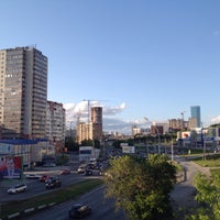 Photo taken at Путепровод по Октябрьской магистрали by Slava S. on 5/31/2016