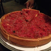 Photo taken at Zachary&amp;#39;s Chicago Pizza by Kat S. on 4/20/2013