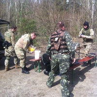 Photo taken at Paintball club &amp;quot;Forester&amp;quot; by Юлий Л. on 4/14/2013