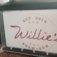Photo taken at Willie&#39;s Brew &amp; Que by Tom S. on 4/8/2015