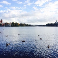 Photo taken at Фонтан на озере Сестрорецкий Разлив by Ania G. on 9/28/2014