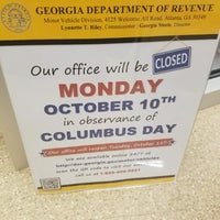 Photo taken at Georgia Department of Revenue Motor Vehicle Division by Eunice P. on 10/6/2016