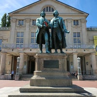 Photo taken at Goethe-Schiller-Denkmal by Ronald N. on 7/13/2020