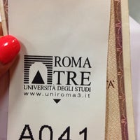 Photo taken at Universita Roma Tre by Nat *. on 9/12/2014