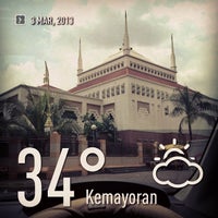 Photo taken at Masjid Akbar Kemayoran by Ongky Y. on 3/3/2013