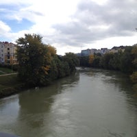 Photo taken at Rotundenbrücke by Ana L. on 10/18/2012