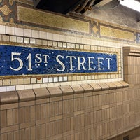 Photo taken at MTA Subway - 51st St (6) by Luke C. on 1/4/2024