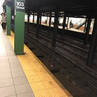 Photo taken at MTA Subway - 103rd St (1) by WarNov on 11/8/2022