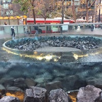 Photo taken at Ecker Square Urban Garden &amp;amp; Fountain by Alex L. on 12/14/2016