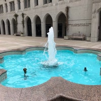 Photo taken at Gorham &amp;amp; Diana Dollar Knowles Cloister and Fountain by Alex L. on 6/16/2019