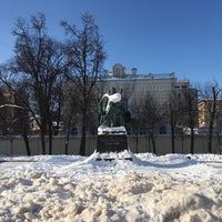 Photo taken at Памятник А. Н. Толстому by Victoria K. on 2/15/2018