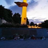 Photo taken at Denkmal des polnischen Soldaten und des deutschen Antifaschisten by Axel on 9/3/2019