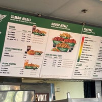 The menu for online wingstop