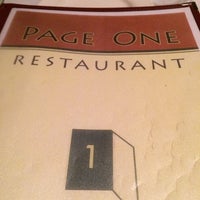 Foto diambil di Page One Restaurant oleh Bonnie W. pada 12/8/2013