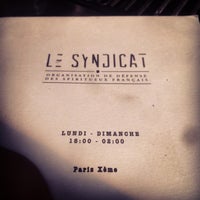 Photo taken at Le Syndicat by Stephen P. on 6/2/2015