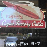 Photo taken at Finck&amp;#39;s Cigar Factory Outlet - West Ave. by Marilyn on 8/7/2013