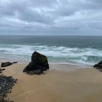 Photo taken at Bedruthan Steps Beach by Bill H. on 8/7/2021