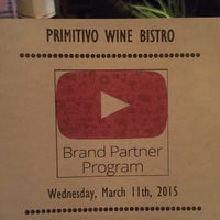 Снимок сделан в Primitivo Wine Bistro пользователем Mickey G. 3/12/2015