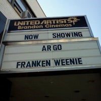 Photo taken at UA Brandon Cinemas 2 by Trevor G. on 10/20/2012