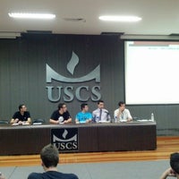 Photo taken at USCS - Universidade Municipal de São Caetano do Sul by Leandro S. on 3/23/2013