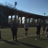Photo taken at Hell Gate Rugby Fields by Pia F. on 4/2/2016