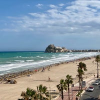 Photo taken at Playa Norte de Peñíscola by Asier T. on 8/3/2023