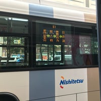 天神大丸前バス停 福岡市のバス停