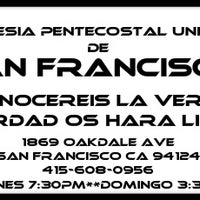 Photo taken at Iglesia Pentecostal Unida de San Francisco by Manolo on 12/26/2012